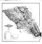 Sonoma County Map, Sonoma County 1898